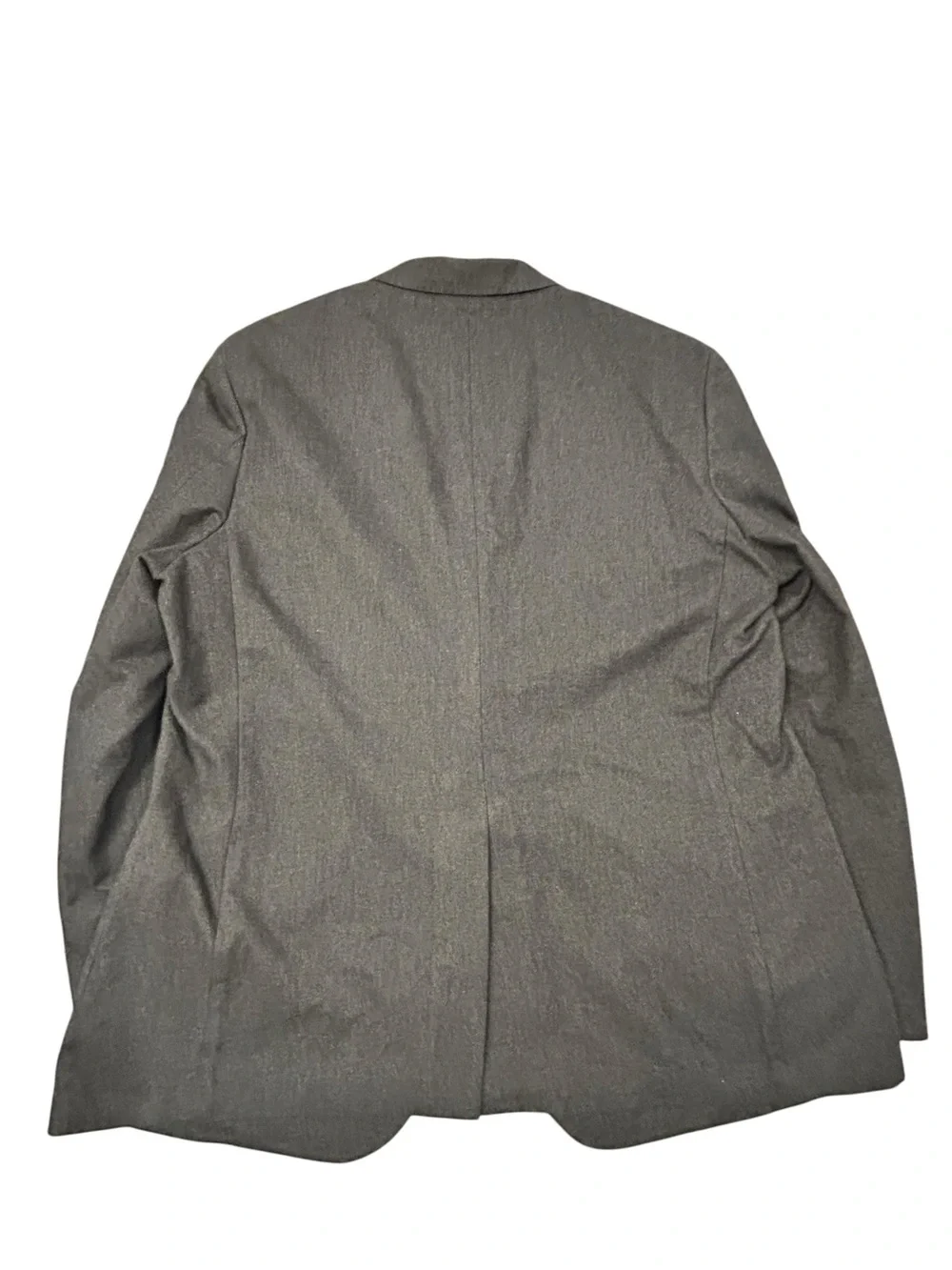 Banana Republic Men's Dark Gray Two-Button Blazer 46R Cotton Topcoat Modern Slim